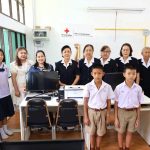 เหล่ากาชาด จ.แพร่ “ส่งมอบ” ชุดเครื่องคอมพิวเตอร์พร้อมอุปกรณ์โสตทัศนูปกรณ์ในการศึกษา
