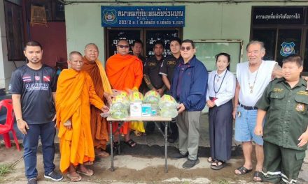 แพร่ สมาคมกู้ภัยเด่นชัยร่วมบุญ “รับมอบ” หมวกนิรภัย เครื่องวัดความดันและเครื่องเจาะน้ำตาล จากพระอาจารย์ ศิริรัตน์ จันทธัมโม เจ้าอาวาสวัดดงยาง
