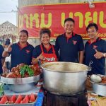 นครปฐม ข้าวขาหมูบุฟเฟ่นายปอราคาถูกขวัญใจนักเรียนเติมไม่อั้นทานจุกๆใต้ทางด่วนคลองโยง                                                                            