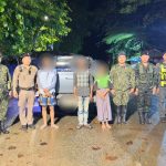 กาญจนบุรี .ตร.สภ.สังขละบุรี ร่วมกับหน่วยงานความมั่นคง จับกุม พรบ.คนเข้าเมือง