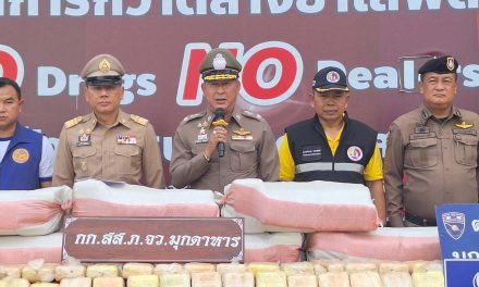 ตำรวจภูธรจังหวัดมุกดาหารจับยาบ้า 2ล้านเม็ดพร้อมผู้ต้องหา 3 คน