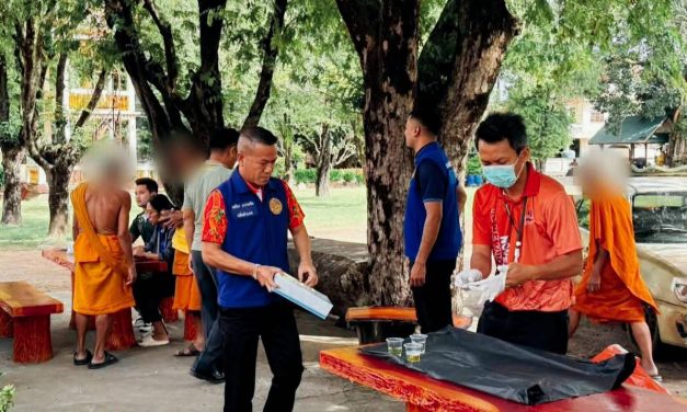 อุดรธานี นายอำเภอโนนสะอาด สั่งชุดปฏิบัติการพิเศษฯ บุกตรวจสารเสพติดพระสงฆ์วัดดังในพื้นที่