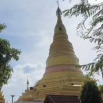 พะเยาฮือฮา! ผึ้งหลวงนับพันทำรังปลายเจดีย์ ชเวดากองจำลอง วัดศรีจอมเรือง แผ่รังงดงามดั่งนกยูงรำแพน