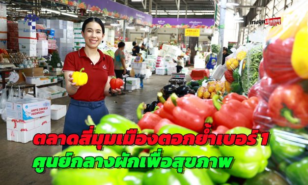 ปทุมธานี ตลาดสี่มุมเมืองตอกย้ำเบอร์ 1 ศูนย์กลางผักเพื่อสุขภาพชูโซนผักต่างประเทศและผักสลัดครบวงจรที่สุดในไทย รองรับการค้ากว่า 1,000 ตันต่อวัน