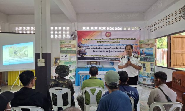 น่าน สถานีควบคุมไฟป่าศรีน่าน สำนักบริหารพื้นที่อนุรักษ์ที่ 13 (แพร่) บรรยายให้ความรู้เรื่องไฟป่าและหมอกควัน