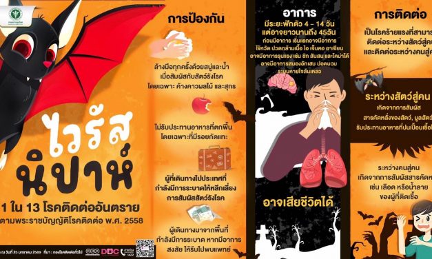 กาญจนบุรี – ผวจ.แจ้งเตือนประชาชนอย่าตื่นตระหนก เฝ้าระวังป้องกันโรคติดเชื้อ “ไวรัสนิปาห์”