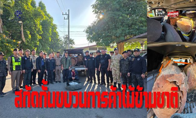 ผอ.สจป 3 แพร่  บูรณาการ สกัดกั้นขบวนการต้าไม้ข้ามชาติ