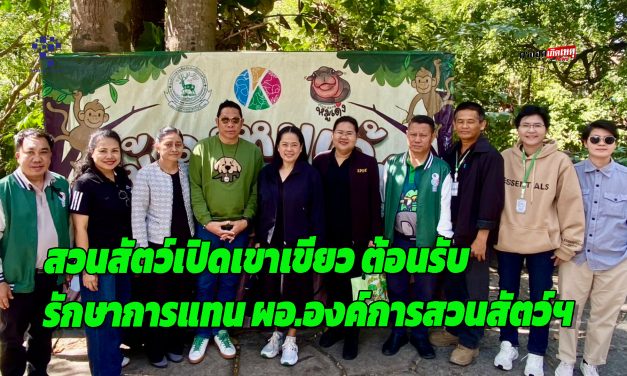ชลบุรี สวนสัตว์เปิดเขาเขียว ต้อนรับ จงกลนี แก้วสด รักษาการแทนผู้อำนวยการองค์การสวนสัตว์ฯ ให้กำลังใจเจ้าหน้าที่ดูแลนักท่องเที่ยวช่วงปีใหม่