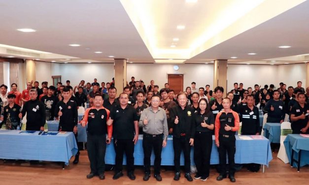 นายก อบจ.พังงา อบรมโครงการป้องกันและแก้ไขปัญหาไฟป่า หมอกควัน และฝุ่นละอองขนาดเล็ก