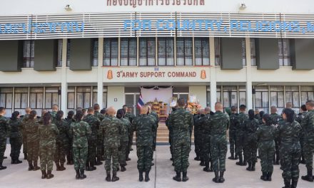 พิษณุโลก กองบัญชาการช่วยรบที่ 3 สวดพระพุทธมนต์ เจริญจิตภาวนาถวายพระพรชัยมงคล
