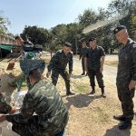 พิษณุโลก ผู้บัญชาการกองบัญชาการช่วยรบที่ 3  ชมการสาธิตการใช้เครื่องดูดทรายระบบน้ำมัน  -ของกองพันซ่อมบำรุงที่ 23 เพื่อใช้ให้เกิดประโยชน์แก่สาธารณะ