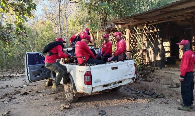 เชียงใหม่ อำเภอเชียงดาว ควบคุมไฟป่าในพื้นที่อุทยานแห่งชาติผาแดงได้แล้ว หลังเช้านี้พบจุดความร้อน