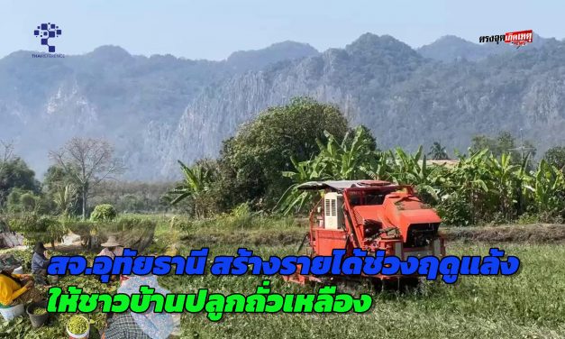 สจ.อุทัยธานี สร้างรายได้ช่วงฤดูแล้งให้ชาวบ้านปลูกถั่วเหลือง เก็บถั่วเหลืองเป็นกรอบเป็นกำ พลิกโฉมเกษตรอุทัยธานีใช้ AI คัดถั่วเหลืองฝักสด