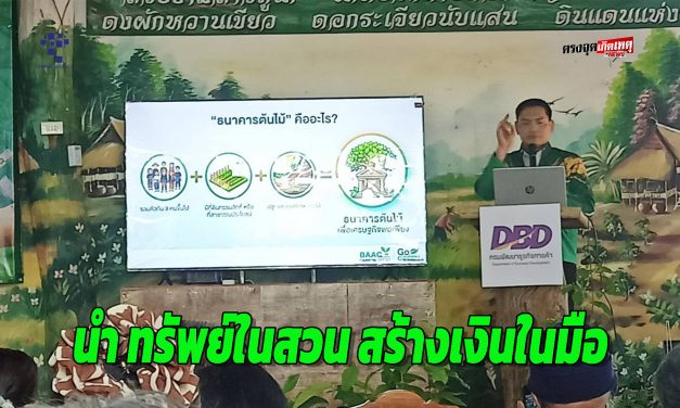 สกลนคร กรมพัฒนาธุรกิจฯ ดันไม้ยืนต้นเป็นเครื่องมือทางการเงินยุคใหม่หนุนเกษตรกร นำ ทรัพย์ในสวน สร้างเงินในมือ