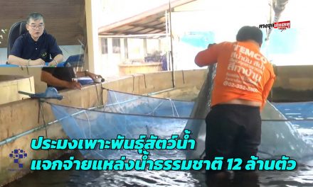 สกลนคร ประมงเพาะพันธุ์สัตว์น้ำแจกจ่ายแหล่งน้ำธรรมชาติ 12 ล้านตัว