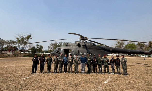 เชียงใหม่ กองทัพบกจัด ฮ.  MI -17 สนับสนุนแก้ไฟป่าในพื้นที่เข้าถึงยาก พร้อมระดมหน่วยทหารฉีดฝุ่นละอองในพื้นที่