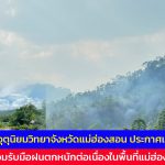สถานีอุตุนิยมวิทยาจังหวัดแม่ฮ่องสอน ประกาศเตือน.! ให้พร้อมรับมือฝนตกหนักต่อเนื่องในพื้นที่จังหวัดแม่ฮ่องสอน ขณะที่ระดับน้ำในแม่น้ำปายเริ่มเพิ่มสูงอย่างต่อเนื่อง