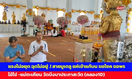 ปทุมธานี ไอ้ไข่วัดบึงบา ให้งาน บ้าน โชค แม่ค้าอาหารตามสั่งอธิฐานผ่านมือถือครั้งแรกแม่ตะเคียนก็ให้โชค