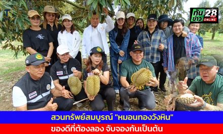 เพชรบูรณ์ สวนทรัพย์สมบูรณ์  หมอนทองวังหิน ของดีที่ต้องลอง จับจองกันเป็นต้น 