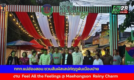 ททท.แม่ฮ่องสอน ชวนสัมผัสเสน่ห์ฤดูฝนเมืองปาย ในงาน  Feel All the Feelings @ Maehongson  Rainy Charm   เสน่ห์สายฝนแม่ฮ่องสอน