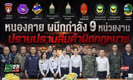 สำนักงานศุลกากรหนองคาย  ร่วมกับสำนักงานศุลกากรภาคที่ 2 ประชุมร่วม 9 หน่วยงาน คุมเข้มป้องกันและปราบปรามสินค้าผิดกฎหมาย ภายใต้นโยบาย “Customs Quick Big Win”  ด้าน “Social Protector”