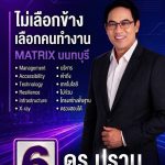 ดร.ปราบ ลงชิงนายก อบจ.นนทบุรี พร้อมชู“Matrix นนทบุรี” ไม่เลือกข้างเลือกคนทำงาน