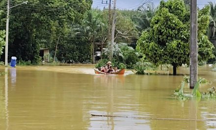 พังงา  คืบหน้าสถานการณ์น้ำท่วม ในพื้นที่ ต.โคกเคียน ยังต้องใช้เรือในการเข้า ออกหมู่บ้านเจ้าหน้าที่เร่งทำถุงยังชีพช่วยเหลือชาวบ้าน