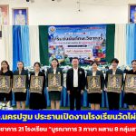 นายก อบจ.นครปฐม ประธานเปิดงานโรงเรียนวัดไผ่ล้อม (พูลประชาอุปถัมภ์) จัดแข่งทักษะวิชาการ 21 โรงเรียน “บูรณาการ 3 ภาษา ผสาน 8 กลุ่มสาระการเรียนรู้”